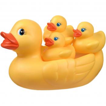 Playgro - Familia Cuak Cuak, 4 juguetes de baño