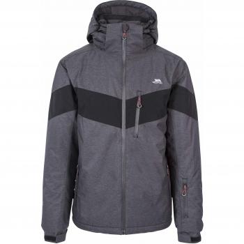 Trespass Tinlaw - Chaqueta de esquí impermeable para hombre, Hombre, Chaqueta de esquí, MAJKSKTR0008_DGMXS, gris oscuro, XS