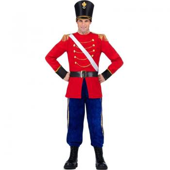 Disfraz de Soldado de Juguete para Hombre con Chaqueta, Cinturón, Sombrero, Pantalones y Cubrebotas
