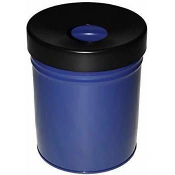 Contenedor de Residuos Autoextinguible 30L, Dimensiones HxØ 415 x 344 mm, Color Azul