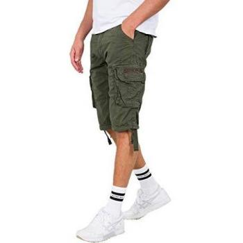 Alpha Industries Jet Short Men's Regular Fit Cargo Shorts - Dark Olive, Size 31