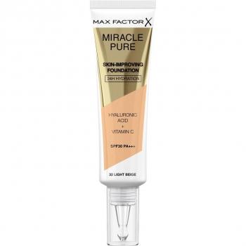 Max Factor Miracle Pure Skin Long-Lasting Foundation SPF 30 Shade 32 Light Beige 30 ml