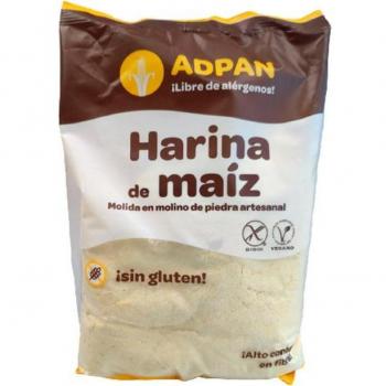 Adpan Harina de Maíz Molino de Piedra Sin Gluten Vegana 1kg