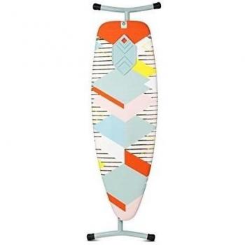 Brabantia 101328 - Mesa de planchar, 135 x 45 cm sin soporte, con esterilla de silicona, estructura menta, diseño Fields