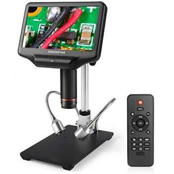 Andonstar AD407 3D HDMI que suelda microscopio digital con 4MP UHD y 7 pulgadas ajustable LCD pantalla USB microscopios de vídeo para reparación de teléfono SMT SMD DIY