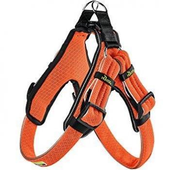 HUNTER Manoa Vario - Arnés de luz rápida con Malla, XL, 75-85 cm, 33 mm, Base Reflectante Naranja