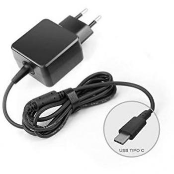 Cargador USB Tipo C 45W con salida de 5V-2A, 9V-2A, 12V-2A, 14.5V-2A, 15V-3A y