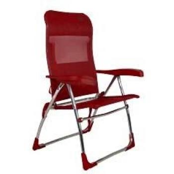 Crespo - Silla de Playa AL-206-7 Posiciones - Rojo