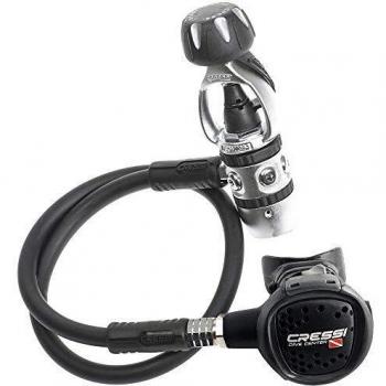 Cressi C2/Compact Regulator INT Dive Center Edition Regulador de Buceo, Unisex-Adult, Negro