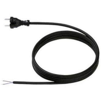 Cable de alimentación Bachmann H07RN-F 2x1,0mm² 5m negro