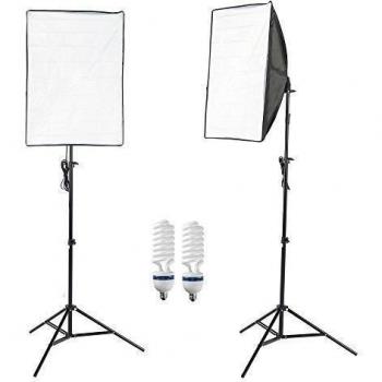 PMS® Softbox 2 x 50x70cm - Ventana de Luz para fotografía: iluminación continua