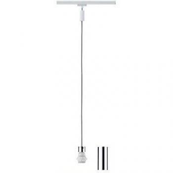 Péndulo URail 2Easy Paulmann, E27, máx. 20W, dimmable, blanco/cromo