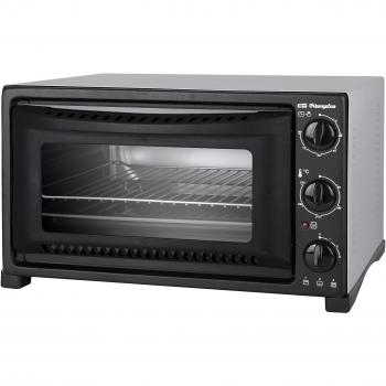 Orbegozo HO 321 - Horno de sobremesa, 32 L, temporizador, calor superior e inferior, regulador de temperatura, indicador luminoso, 1300 W, Color Negro