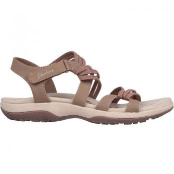 Sandalias Deportivas de Mujer Skechers Modelo Reggae Slim - Summer Of Fun Azul