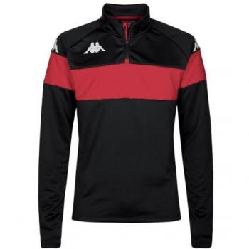 Kappa Sudadera Con Media Cremallera Dovare Negra para Hombre