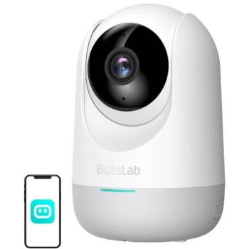 Botslab 360° Indoor WiFi Security Camera C211 3MP with AI Human Detection and Night Vision