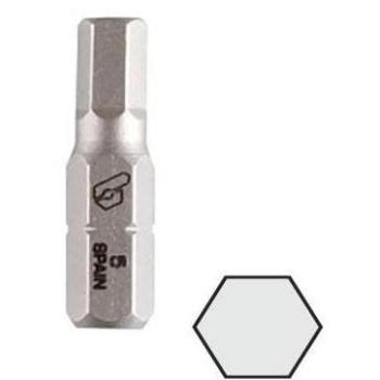 Punta Atornillar 1/4'' Allen 25mm Hexagonal Tipo 3