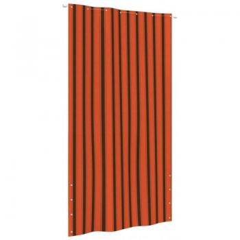 Toldo pantalla para balcón tela oxford 140x240cm color naranja marrón