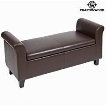 Panca baule ecopelle marrone by Craften Wood