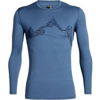Icebreaker 200 Oasis LS Crewe Aiguille Du Midi Thunder XL
