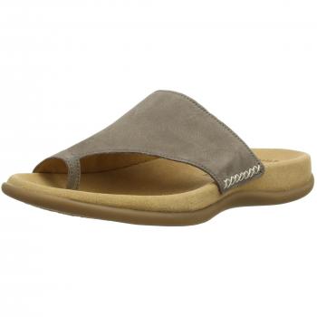 Pantoletten Gabor 03.700.13 de Nubuk en color Fumo con Keilabsatz para Mujer, Talla 42