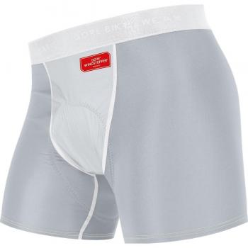 GORE BIKE WEAR Pantalón corto interior de mujer, Badana integrada, Elástico, GORE WINDSTOPPER, BASE LAYER WS LADY Shorty+, Talla: 36, Gris claro/Titán, UWBOXB929603