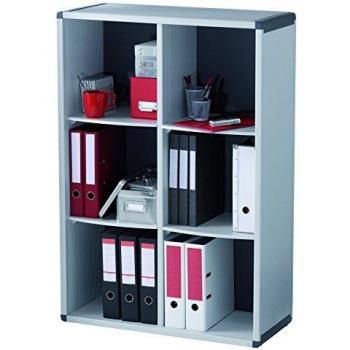 Paperflow BM6K2.11 - Mueble biblioteca de 6 compartimentos 117,2 x 79 x 33 cm