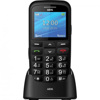 AEG Voxtel SM315 - Móvil libre con pantalla de 2.2, botón de SOS y teclas grandes, negro