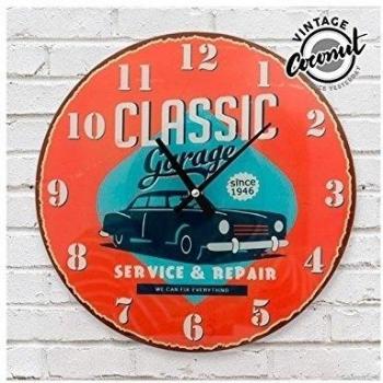 Reloj de Pared Classic Garage Vintage Coconut