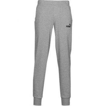 Pantalón chándal Puma Essentials Logo CAT FL para hombre, color gris, largo, con diseño moderno y cómodo