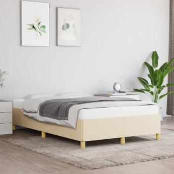 Cama de tela color crema 120x200 cm