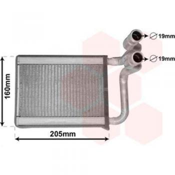 Radiador de calefacción VAN WEZEL 83006197 con características de calentamiento eficiente, diseño compacto, fácil instalación y compatibilidad con diversos modelos de vehículos