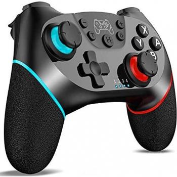 Mando inalámbrico Bluetooth, función Turbo Ajustable, Eje giroscópico Doble, Joystick 3D de Alta precisión, Compatible con Nintendo Switch