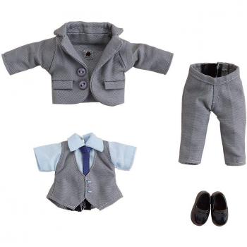 Conjunto de Traje Gris para Figuras Nendoroid Doll - Accesorios Originales del Personaje