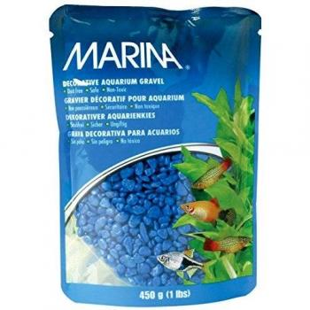 Marina decorativo acuario Grava azul 450 g