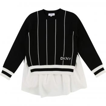 DKNY - Jerséi - para niña Negro 146 cm-152 cm