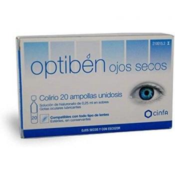 Optiben Gotas Sequedad Ocular 0.25 Ml 20 Amp