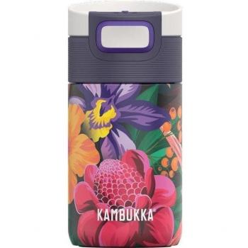 Kambukka Etna 300ml Flower Power Stainless Steel Leakproof Spillproof Thermal Bottle