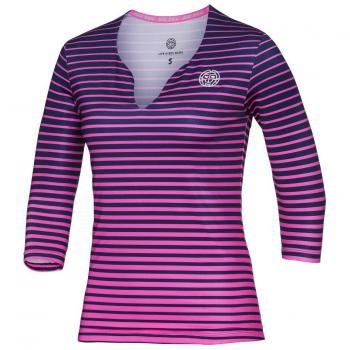 Cyra Tech V de manga larga con cuello – Rosa/Darkblue