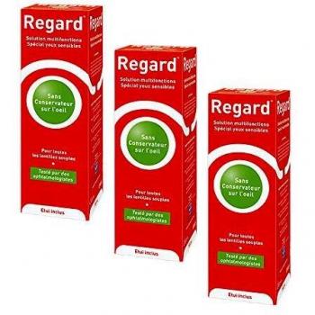 Solución de Mantenimiento para Lentes de Contacto Blandas - Pack de 3 frascos de 355 ml con estuche
