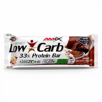 Barra Energética Amix Low-Carb 33% Protein Doble Chocolate 15x60g