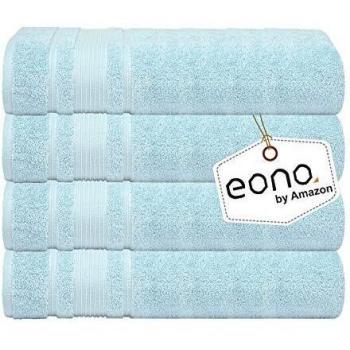 Eono by Amazon, Juego de 4 Piezas de Toallas de baño