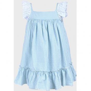 Vestido de bebé niña azul de algodón - La Ormiga 1090072711