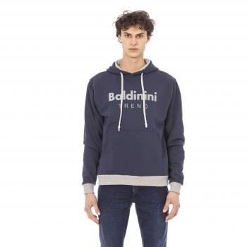 Baldinini Trend Blue Cotton Sweater - S