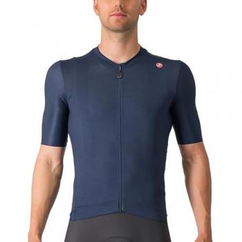 Maillot Castelli Espresso Manga Corta Azul Oscuro - XXL