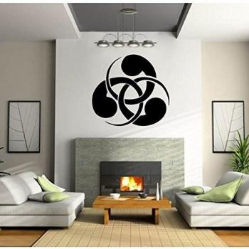 Stickers Triskell, blanco, L 10cm x H 10cm