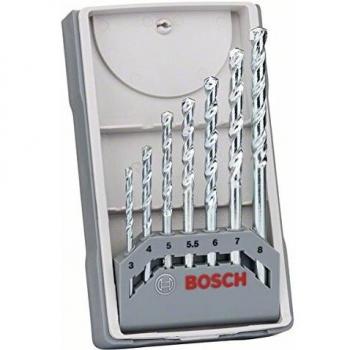 Bosch 2 607 017 035 - Juego de 7 brocas para piedra CYL-1-3,4,5,5,5,6,7,8