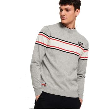 Superdry Jersey Parallel Stripe Gris L