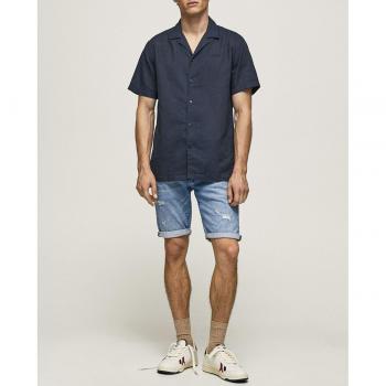 Pantalones Cortos Pepe Jeans Stanley Azul Claro Vaquero Liso