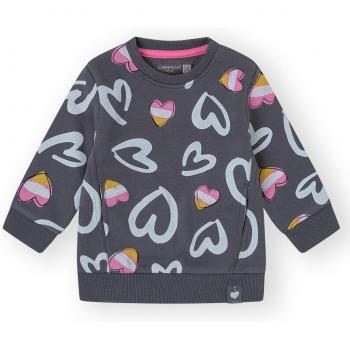 Canada House - Vestido de bebé niña en gris oscuro con volante
